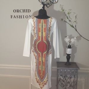 Multi color African inspired dress